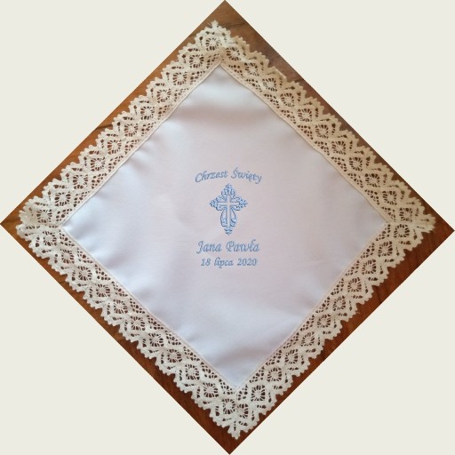 Zdjęcie oferty: Personalizowana szatka do chrztu, haft