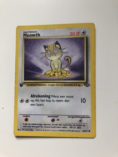 Zdjęcie oferty: Meowth pokemon card