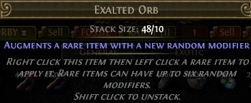 Zdjęcie oferty: Path of Exile Standard 10 Exalted Orb PC