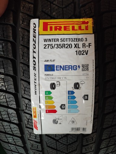 Zdjęcie oferty: Pirelli winter sottozero 3, 275/40R20 XL R-F 99V