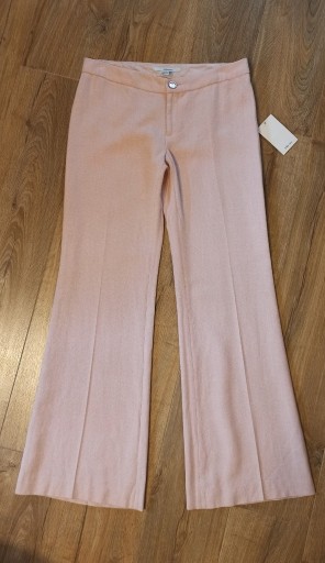 Zdjęcie oferty: Zara Basic spodnie w kant flare bootcut pudrow róż