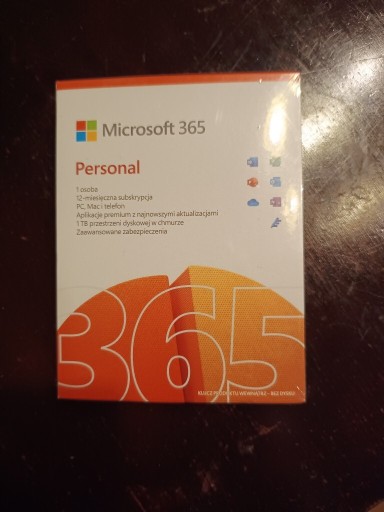 Zdjęcie oferty: Microsoft personal 365 personal 12mcy PC/MAC