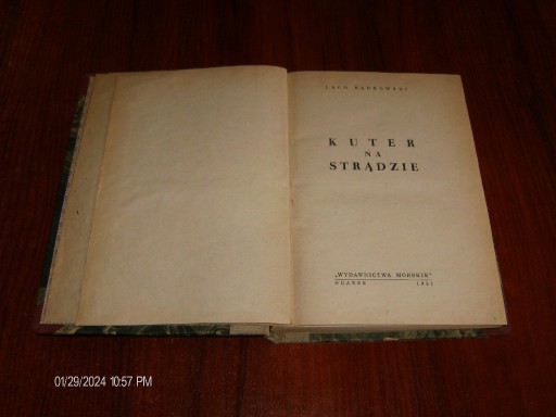 Zdjęcie oferty: Kuter na Strądzie L. Bądkowski wyd 1951 okazja