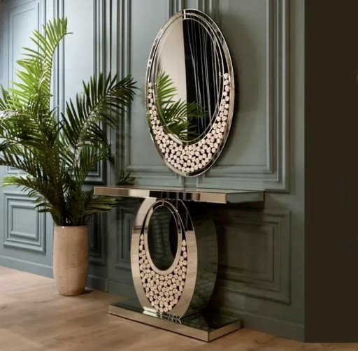 Zdjęcie oferty:  konsola komoda toaletka glamour z kryształkami