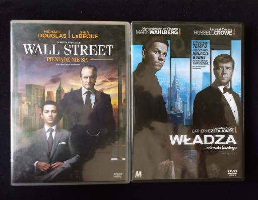 Zdjęcie oferty: WALL STREET, WŁADZA, 2XDVD,DOUGLAS,CROWE,WAHLBERG 