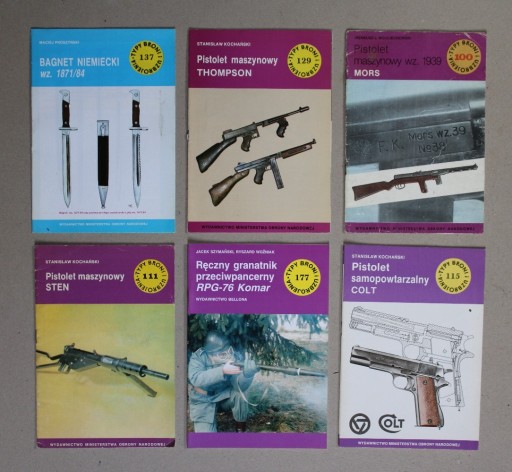 Zdjęcie oferty: 1424 Zestaw 6 książek o broniach wojskowych : Typy Broni i Uzbrojenia