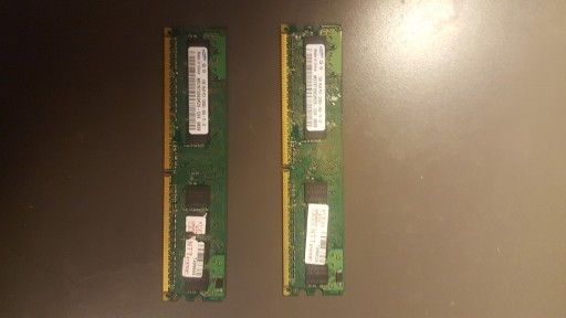 Zdjęcie oferty: Pamięć RAM DDR2 2GB (2x1GB) 667 MHZ SAMSUNG