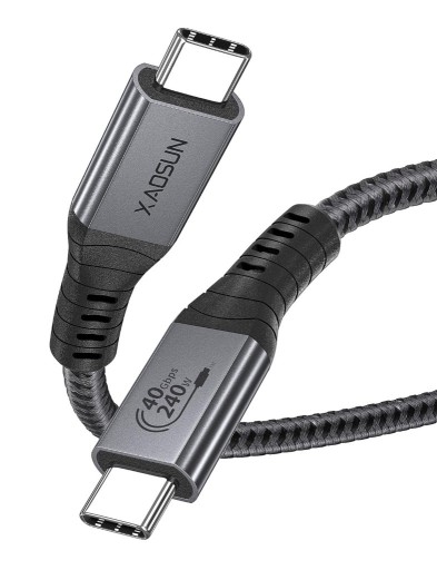 Zdjęcie oferty: XAOSUN 1-stopowy kabel USB 4 240 W USB C do USB C,