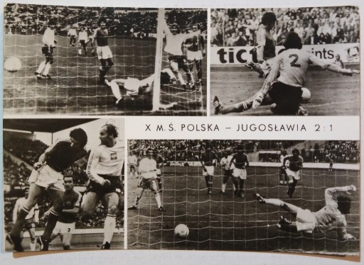 Zdjęcie oferty: X Mistrzostwa Świata - Polska - Jugosławia 2:1