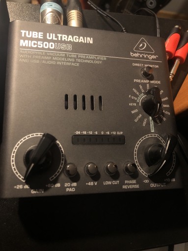 Zdjęcie oferty: Interfejs Audio Behringer MIC500USB XLR Preamp