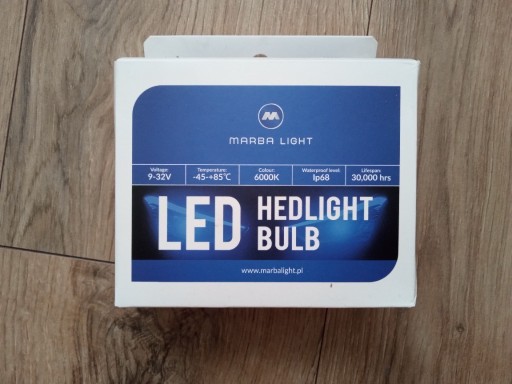 Zdjęcie oferty: Marba Light Żarówki LED H7 Homologacja E9