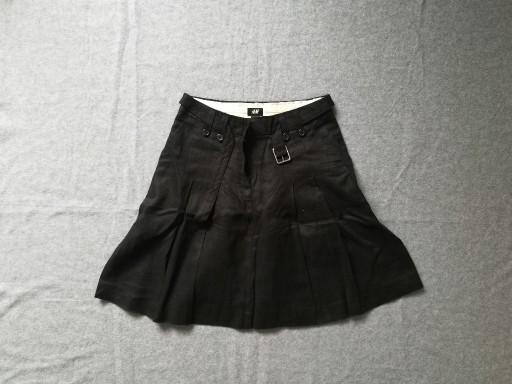 Zdjęcie oferty: Czarna spódnica rozkloszowana pasek H&M