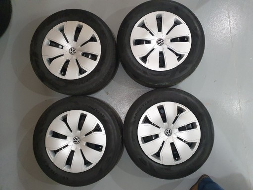 Zdjęcie oferty: 4 x nowe koła letnie ID BUZZ stalowe + kołpaki VW oryginał, komplet