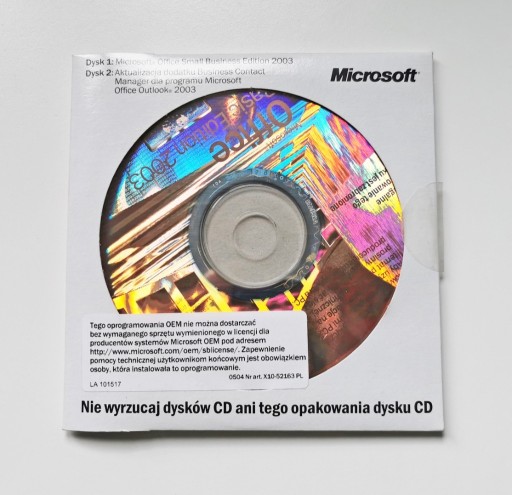 Zdjęcie oferty: Microsoft Office 2003 Small Business Edition
