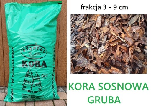 Zdjęcie oferty: KORA SOSNOWA GRUBA 80L 1PALETA=36szt. STANPOL