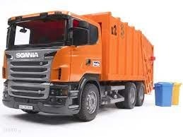 Zdjęcie oferty: Bruder 03560 Scania śmieciarka pomarańczowa.