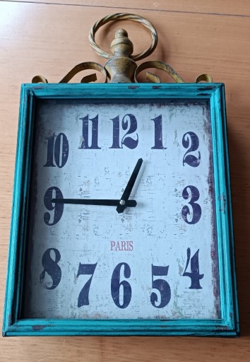 Zdjęcie oferty: Rustykalny Zegar Vintage Paris wiszący stojacy