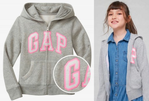 Zdjęcie oferty: GAP bluza z kapturem i logo szary melanż 14 16 lat