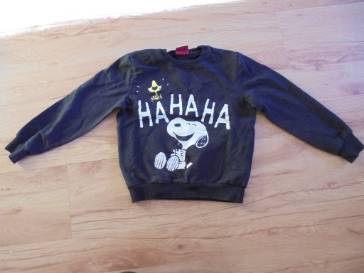 Zdjęcie oferty: Bluza czarna 128-134 chłopiec bawełna Snoopy