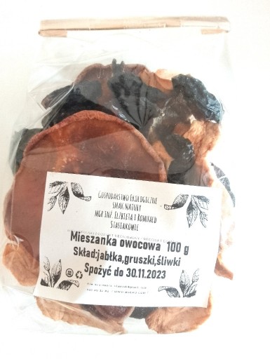 Zdjęcie oferty: Bio Mieszanka owocowa 100 g jabłka gruszki śliwki