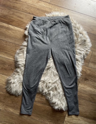 Zdjęcie oferty: F&f active szare legginsy sportowe 40 L siłownia fitness sport