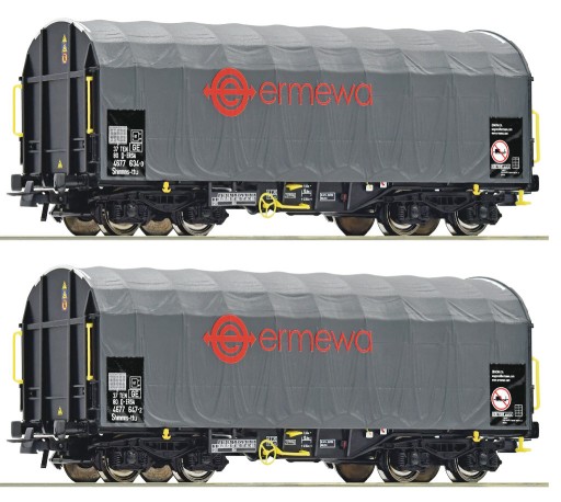 Zdjęcie oferty: Roco 76039 zestaw 2 wagonów plandekowych ERMEWA