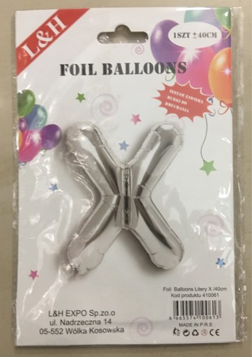 Zdjęcie oferty: Balony litery na Hel 