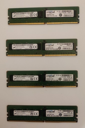 Zdjęcie oferty: 4x Micron 8GB PC4-17000 ECC