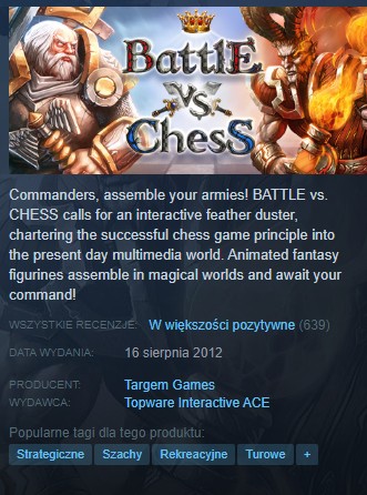 Zdjęcie oferty: Battle vs Chess klucz steam (steam key)