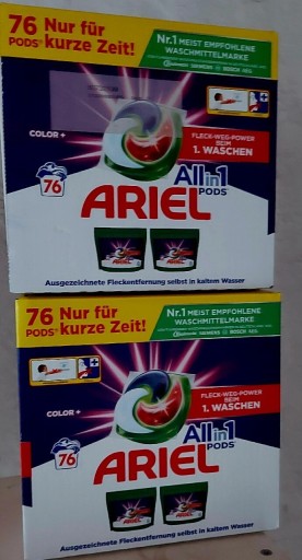 Zdjęcie oferty: Niemieckie kapsułki Ariel 76 sztuk