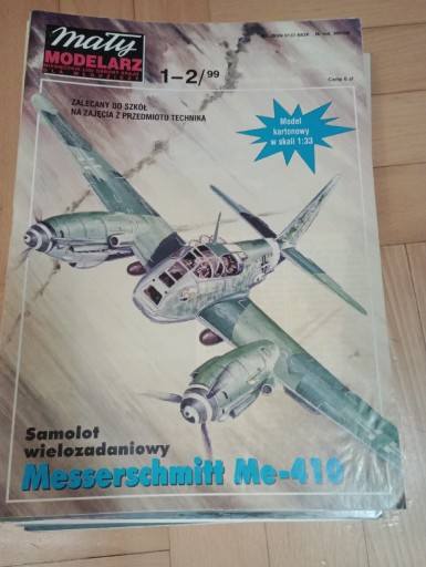 Zdjęcie oferty: Messerschmitt Me-410-Mały Modelarz 1-2/99