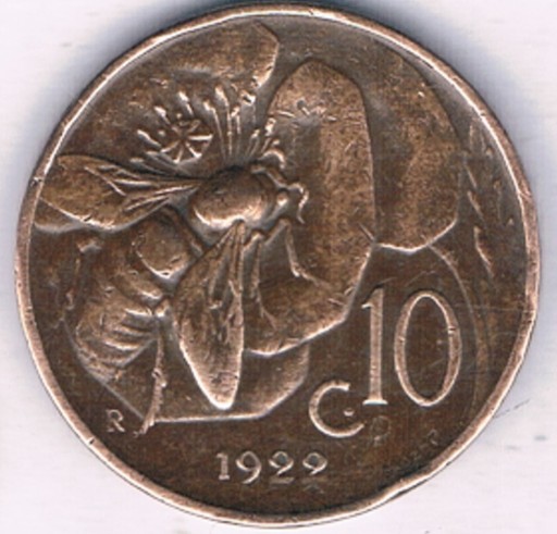 Zdjęcie oferty: WŁOCHY 1922 10 CENT