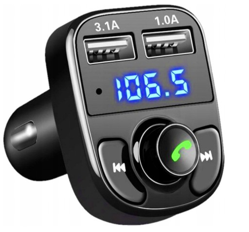 Zdjęcie oferty: Transmiter Samochodowy Bluetooth 2x USB