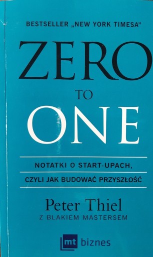 Zdjęcie oferty: Zero To One Peter Thiel