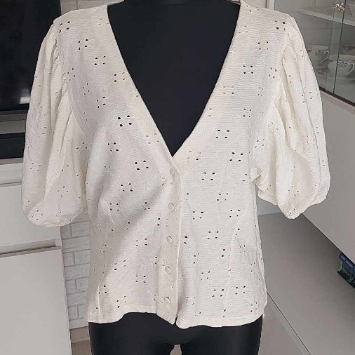 Zdjęcie oferty: bluzka ażur H&M biel 44