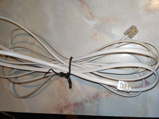 Zdjęcie oferty: Kabel przewód telefoniczny RJ11 6P4C 4 żyłowy-10 m