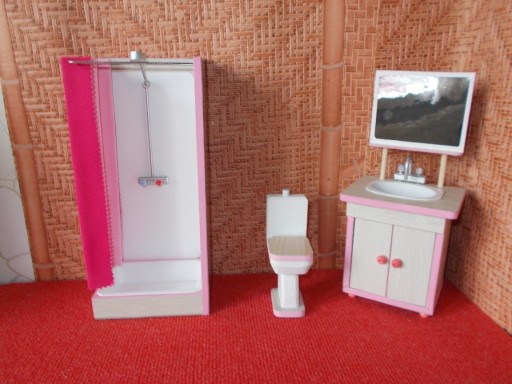 Zdjęcie oferty: Meble dla lalek 30 cm. łazienka prysznic toaleta 