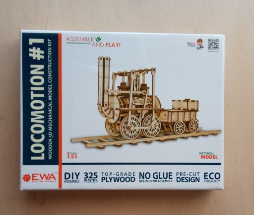 Zdjęcie oferty: EWA Puzzle drewniane 3D lokomotywa 