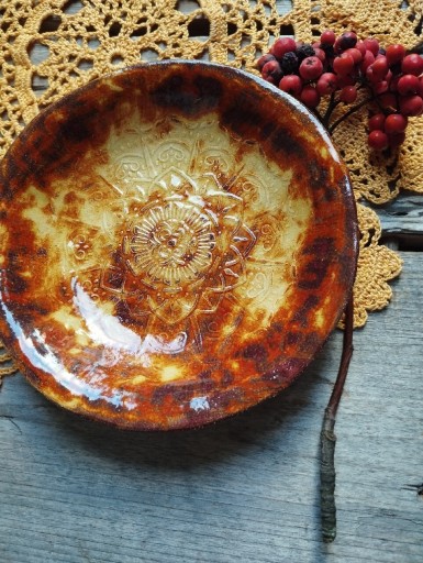 Zdjęcie oferty: Ceramiczna miska z mandalą, rękodzieło 