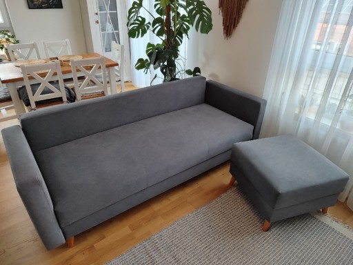 Zdjęcie oferty: Zestaw Sofa 3 osobowa z pufą