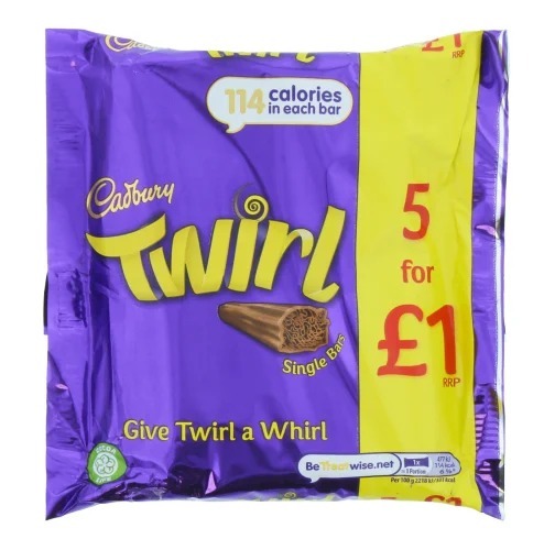 Zdjęcie oferty: Cadbury Twirl batoniki czekoladowe 5x21,5g 107.5g