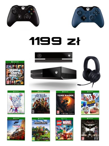 Zdjęcie oferty: UŻYWANY W BARDZO DOBRYM STANIE XBOX ONE + 9 GIER