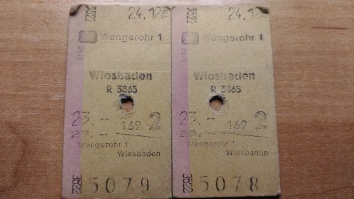 Zdjęcie oferty: Bilet kolejowy Niemiecki RFN 1979 PKP