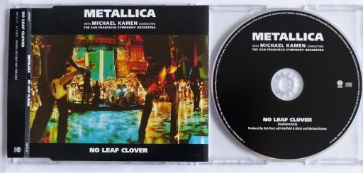 Zdjęcie oferty: Metallica - No Leaf Clover - CD Single Promo 1999