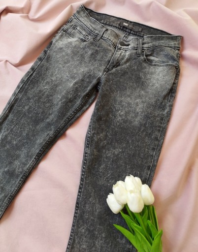Zdjęcie oferty: Spodnie jeansy czarne 164 / 170 dla chłopaka 