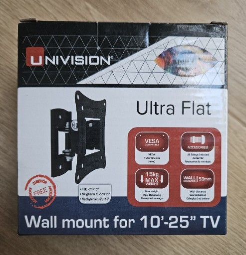 Zdjęcie oferty: Uchwyt na monitor LCD Univision ULTRA FLAT 10-25"