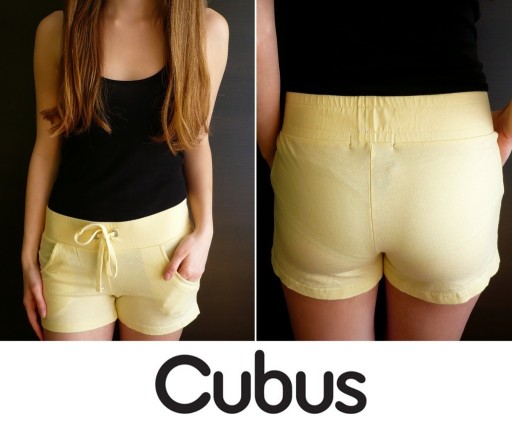 Zdjęcie oferty: żółte spodenki szorty Cubus s 36 spodnie