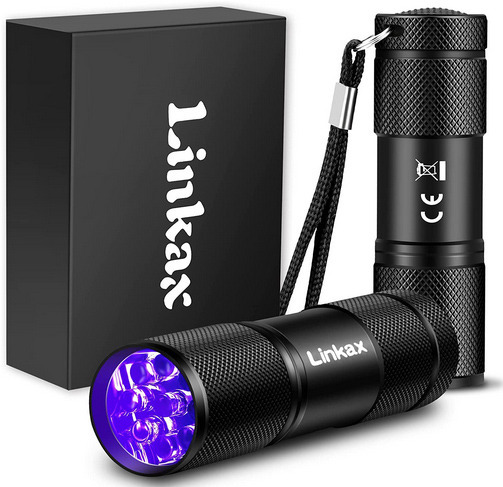 Zdjęcie oferty: Linkax Latarka z czarnym światłem UV zestaw 2 szt
