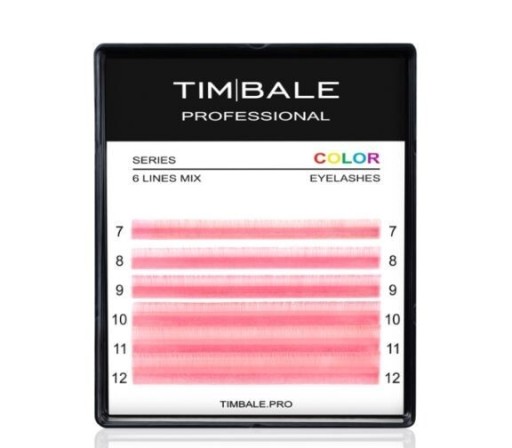Zdjęcie oferty: Rzęsy w kolorze TimBale Pink, Pink, Mix 6 linii
