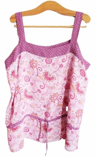 Zdjęcie oferty: Top vintage bluzka na grubych ramiączkach New Look plus size wiskoza 50